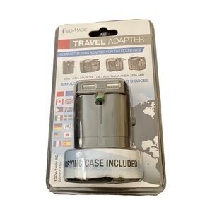 I/O Magic New 100v-240v AC Travel Adapter With Carrying Case Included